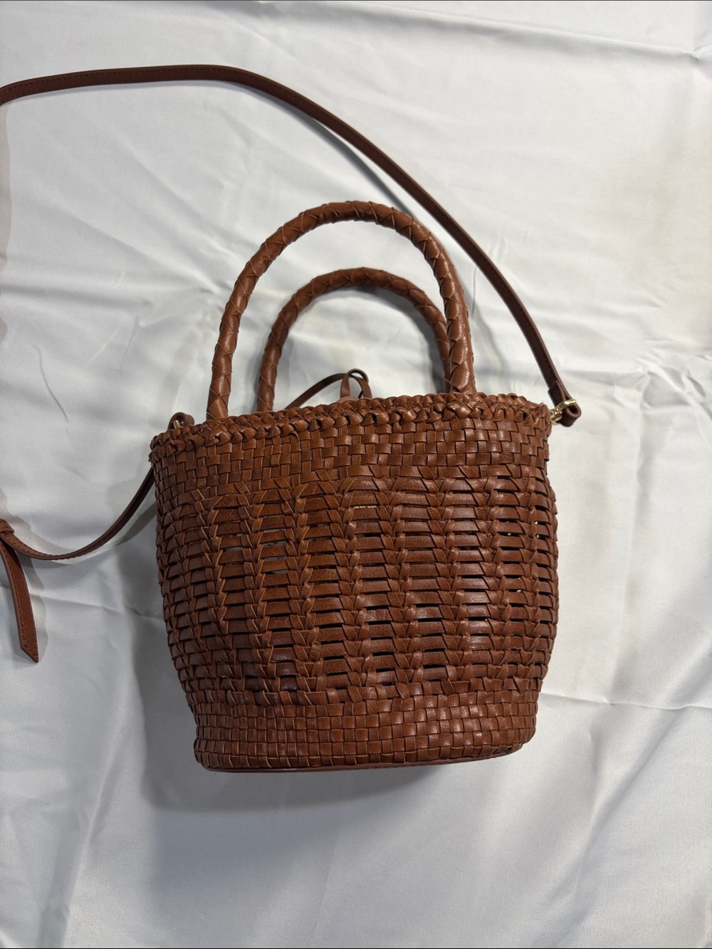 J. Crew Leather Small Open Weave Bag - Picture 4 of 6
